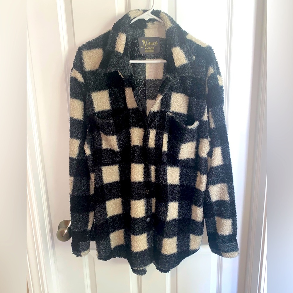 Natural Reflections Button Up Jacket - Size Xl - image 1